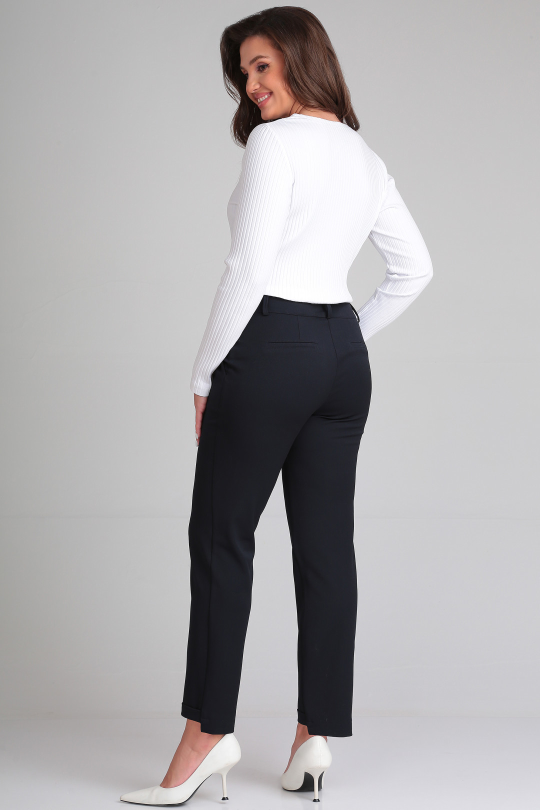 Брюки LeNata 10098 темно синий - фото 2